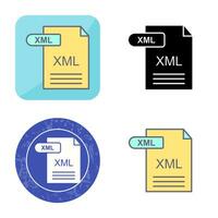 ícone de vetor xml