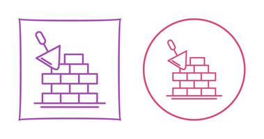 ícone de vetor de parede de tijolos