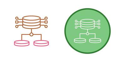 ícone de vetor de dados estruturados