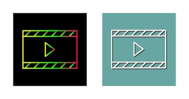 ícone exclusivo de vetor de vídeo e animação