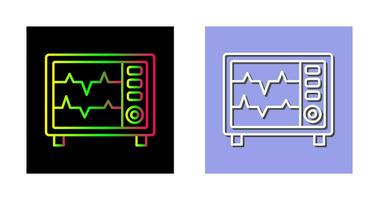ícone de vetor de monitor de frequência cardíaca