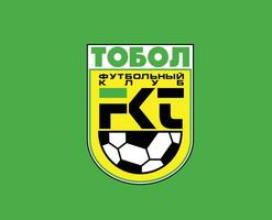 tobol kostanay clube logotipo símbolo Cazaquistão liga futebol abstrato Projeto vetor ilustração com verde fundo