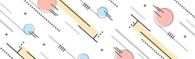 fundo abstrato com diferentes formas geométricas vetor