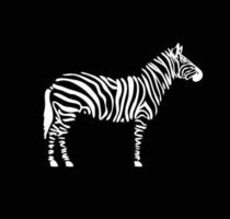 vetor abstrato zebra em pé