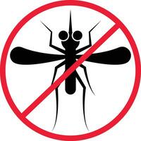 não mosquito, malária doença ícone símbolo vetor