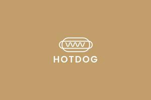 quente cachorro logotipo vetor ícone ilustração