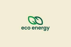 eco energia logotipo vetor ícone ilustração
