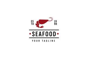 frutos do mar logotipo vetor ícone ilustração