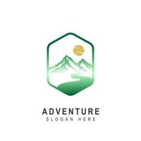 montanha logotipo, vetor montanha escalando, aventura, Projeto para escalando, escalada equipamento, e marca com montanha logotipo vetor ilustração