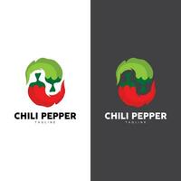 quente Pimenta logotipo modelo vetor ilustração