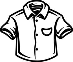 camisa, minimalista e simples silhueta - vetor ilustração