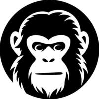 macaco, Preto e branco vetor ilustração
