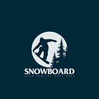 snowboard logotipo vetor