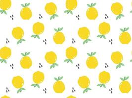 fofa amarelo orgânico limão desatado padronizar repetir tileable fundo textura papel de parede tecido invólucro papel isolado em branco fundo vetor