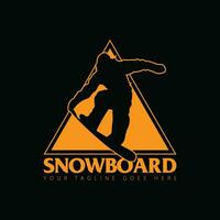 snowboard logotipo vetor