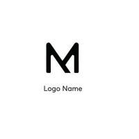 m logotipo vetor arte design.monograma m logotipo