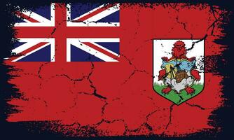plano Projeto grunge Bermudas bandeira fundo vetor