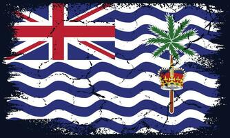 plano Projeto grunge britânico indiano oceano território bandeira fundo vetor