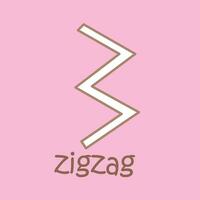 alfabeto z para vocabulário em ziguezague escola lição desenho animado digital carimbo esboço vetor
