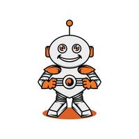 ilustração vetor gráfico logotipo robô Projeto idéia moderno conceito