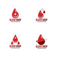 sangue solta heath logotipo vetor modelo