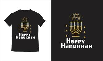 feliz hanukkah com velas comemoro a luz judaico feriados ilustração vetor