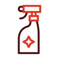 limpeza spray vetor Grosso linha dois cor ícones para pessoal e comercial usar.