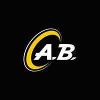 uma b carta logotipo Projeto. alfabeto cartas iniciais monograma logotipo uma b. uma b logotipo. uma b Projeto. criativo ícone logotipo Projeto para seu companhia vetor