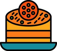 Oreo bolo de queijo vetor ícone Projeto
