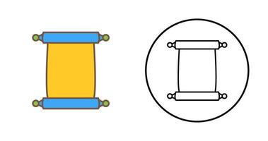pergaminho do ícone de vetor de papel