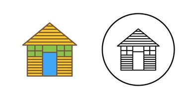 ícone de vetor de cabine de madeira