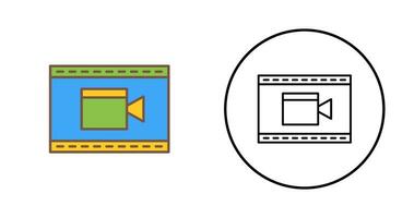 ícone exclusivo de vetor de vídeo e animação