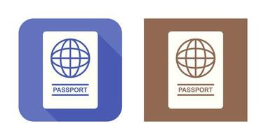 ícone de vetor de passaporte