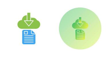ícone de vetor de download de arquivo