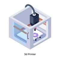 Máquina impressora 3d vetor