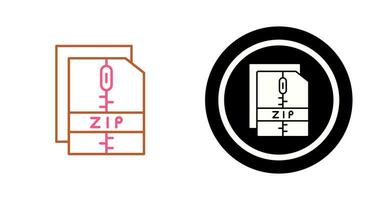 ícone de vetor de arquivo zip