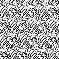 vetor padrão sem emenda - linhas onduladas onduladas onduladas de grunge abstrato