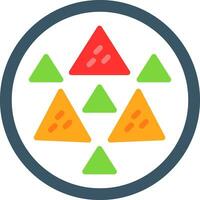 design de ícone de vetor de nachos