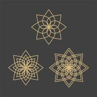 modelo geométrico de símbolos ornamentais árabes vetor