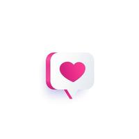 logotipo de vetor de namoro para aplicativos