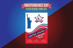 Dia da Independência dos Estados Unidos da América. 4 de julho feliz independência vetor
