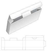 modelo de corte de molde para caixa de embalagem vetor