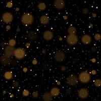 bokeh ouro brilhante estrelas douradas e prateadas cintilantes vetor