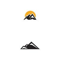 símbolo de vetor de modelo de logotipo de montanha