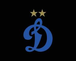 Dínamo Moscou clube logotipo símbolo Rússia liga futebol abstrato Projeto vetor ilustração com Preto fundo