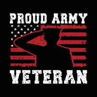 orgulhoso exército veterano projeto, veterano exército americano t camisa Projeto EUA vetor
