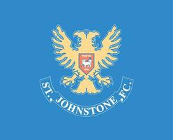 st johnstone fc clube logotipo símbolo Escócia liga futebol abstrato Projeto vetor ilustração com azul fundo