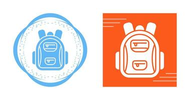 ícone de vetor de mochila escolar