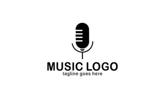 criativo música logotipo. musical notas logotipo vetor