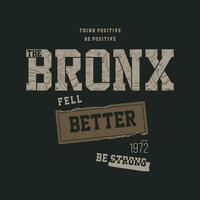 a bronx letras tipografia vetor, abstrato gráfico, ilustração, para impressão t camisa vetor